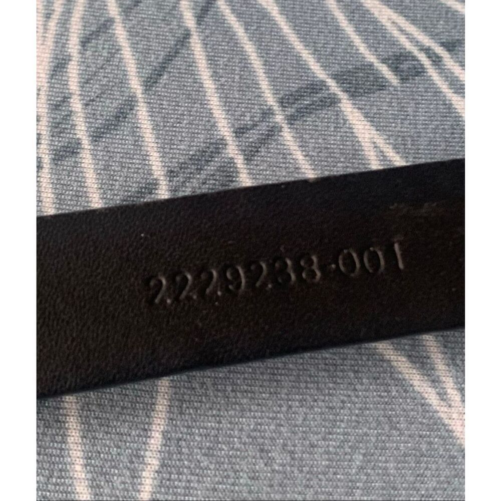 RALPH LAUREN COLLECTION Italy Black ALLIGATOR SKINNY Leather Belt sz L - Picture 6 of 8